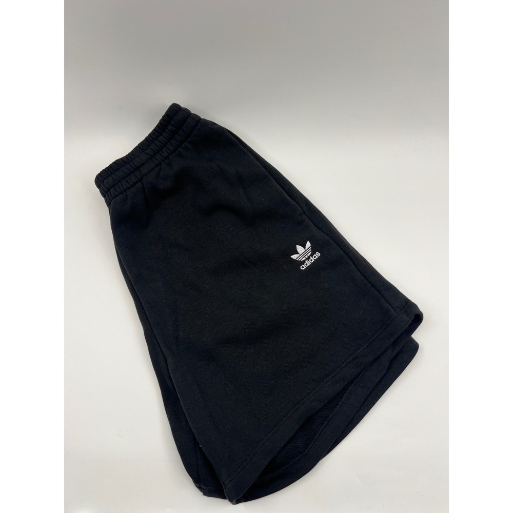 Adidas Originals Womens Black Trefoil French Terry Shorts HC0630 XS NEW